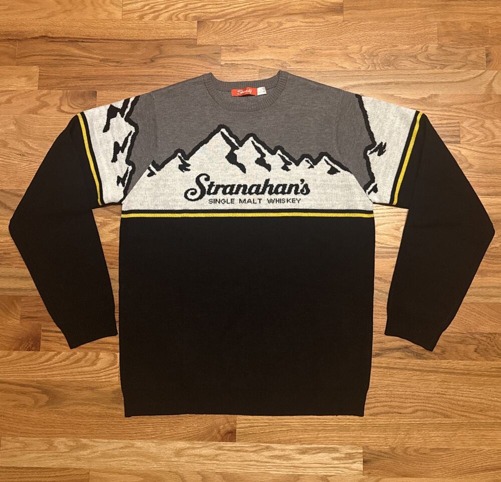 Shinesty Stranahan’s Single Malt Whiskey Mountain Crewneck Sweater Mens Sz LG